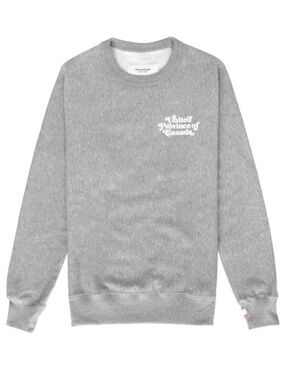 Province of Canada Grey Crewneck Logo Sweatshirt Size XXL Unisex Made in Canada